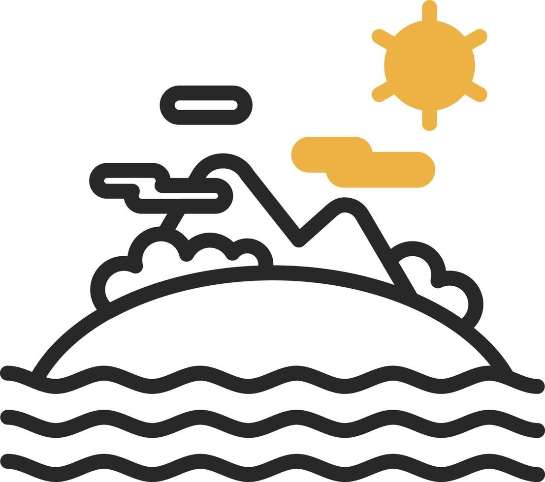 Island Vector Icon Design