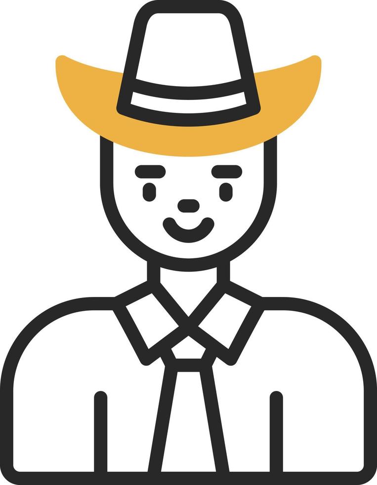 Cow Boy Vector Icon Design