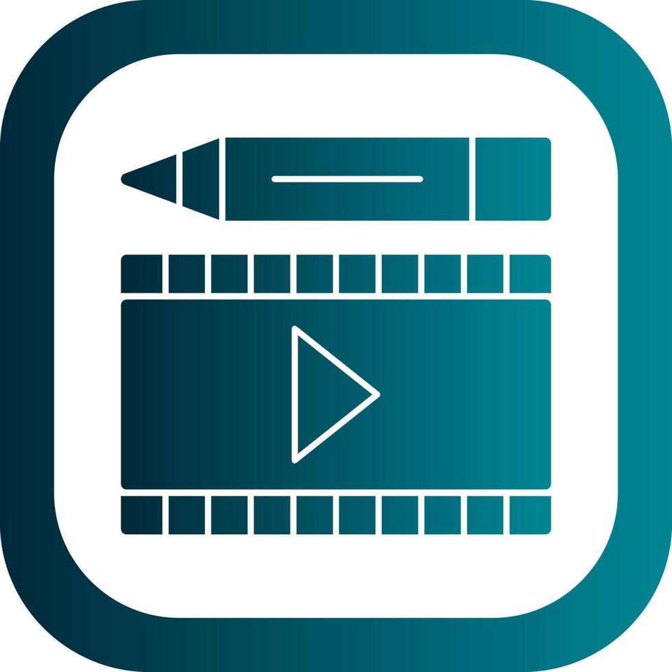 Video Edition Vector Icon Design