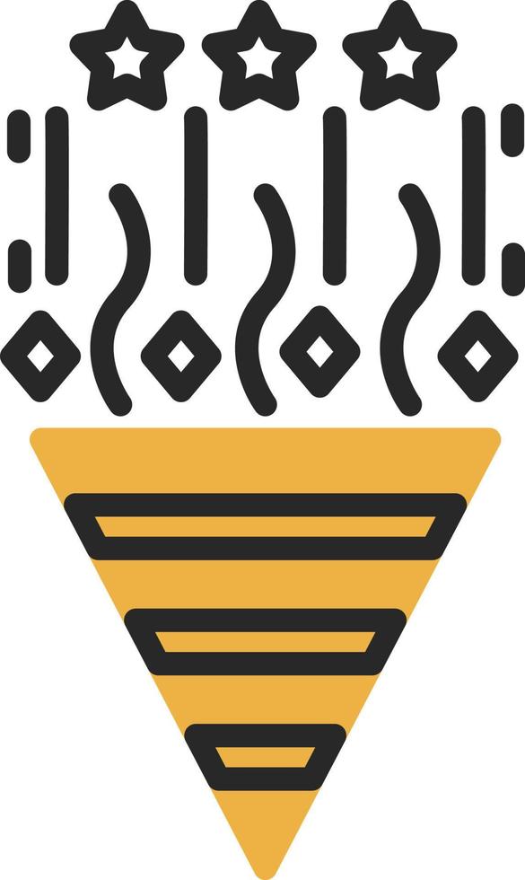 Confetti Vector Icon Design
