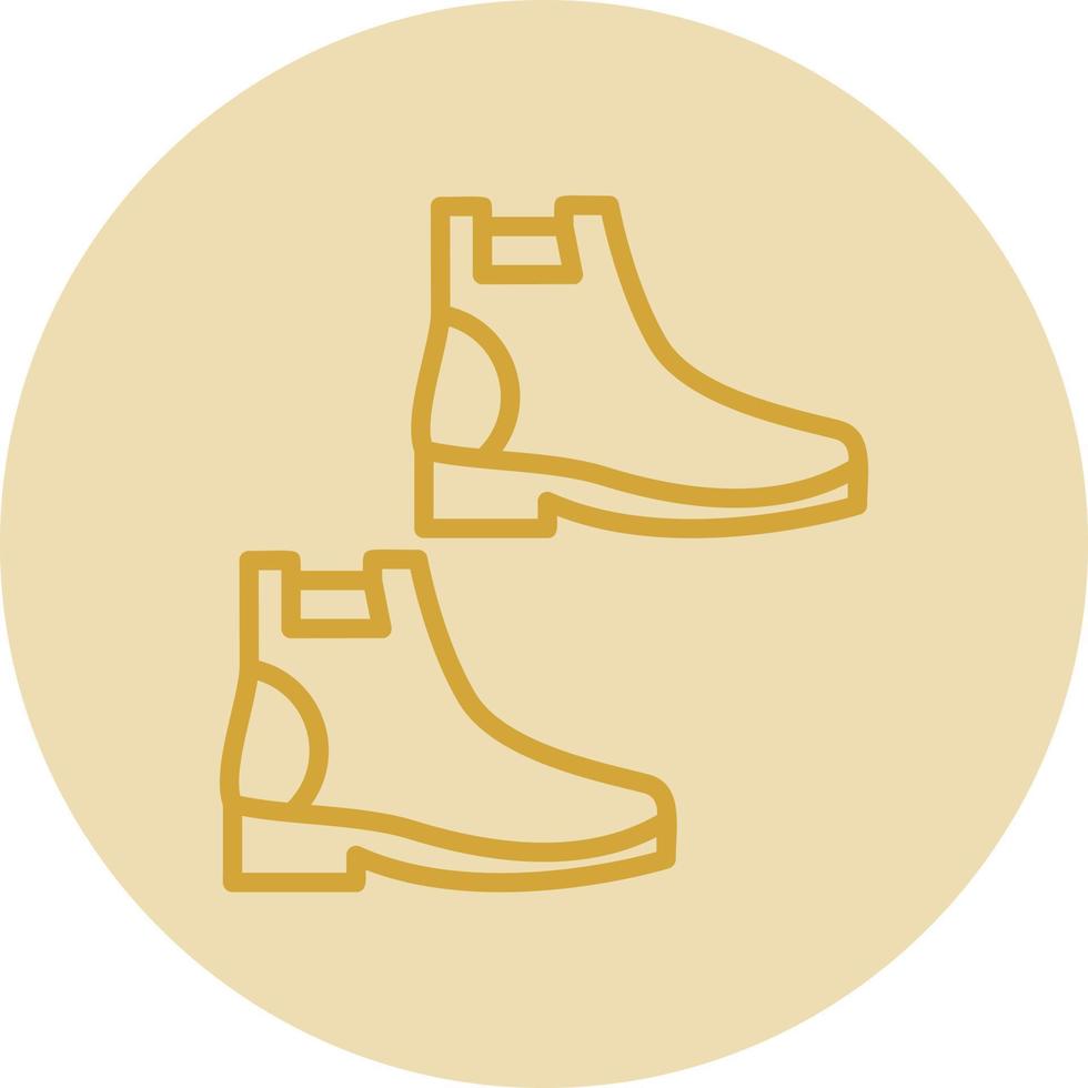 diseño de icono de vector de botas