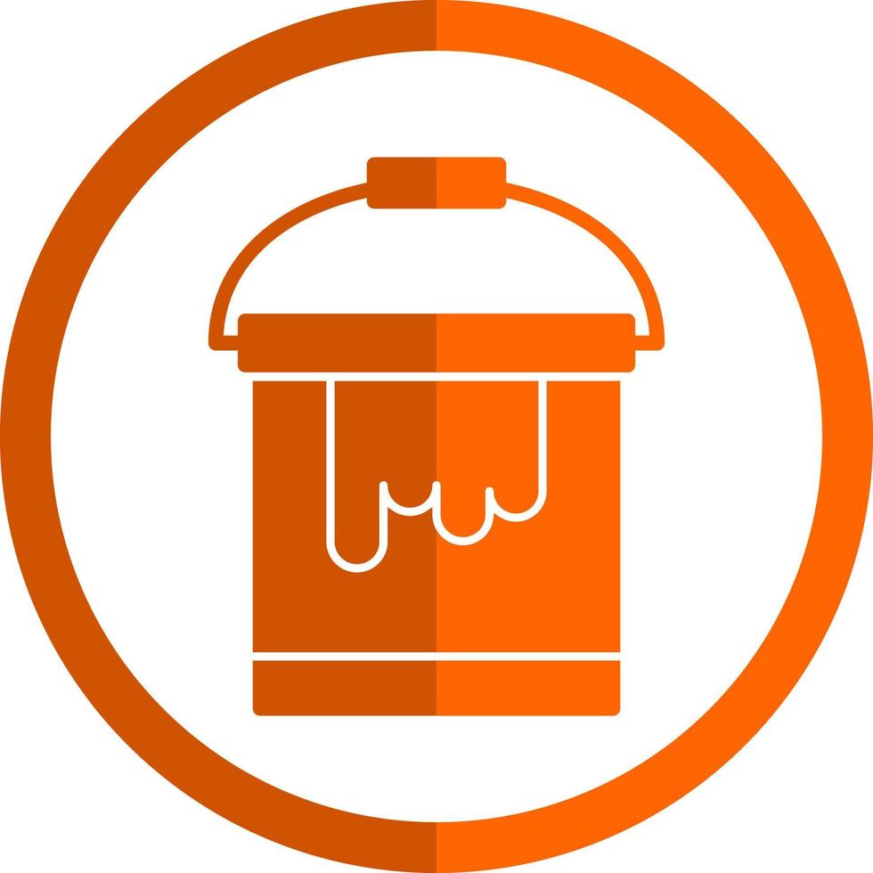 Paint Bucket Vector Icon Design
