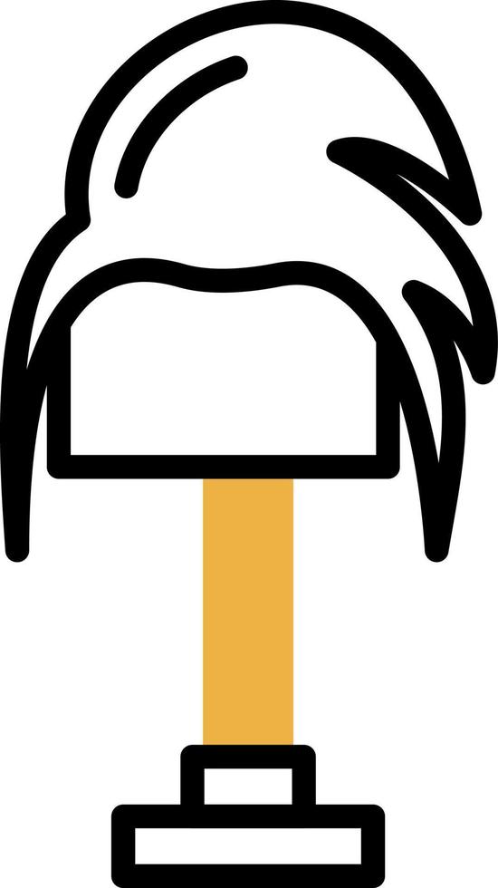 Wig Vector Icon Design