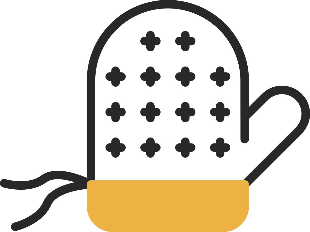 Oven Mitts Vector Icon Design