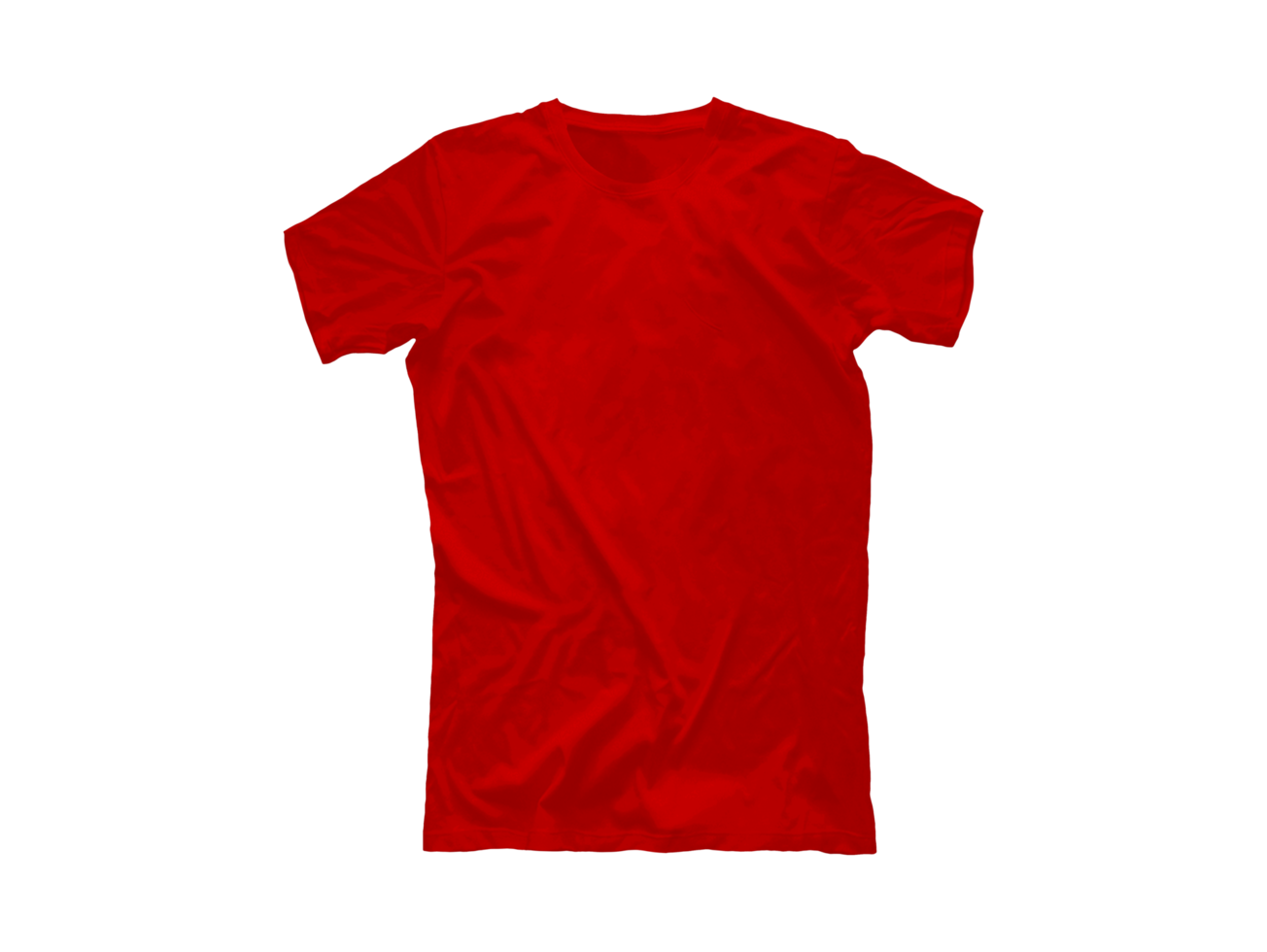 röd isolerat t-shirt png