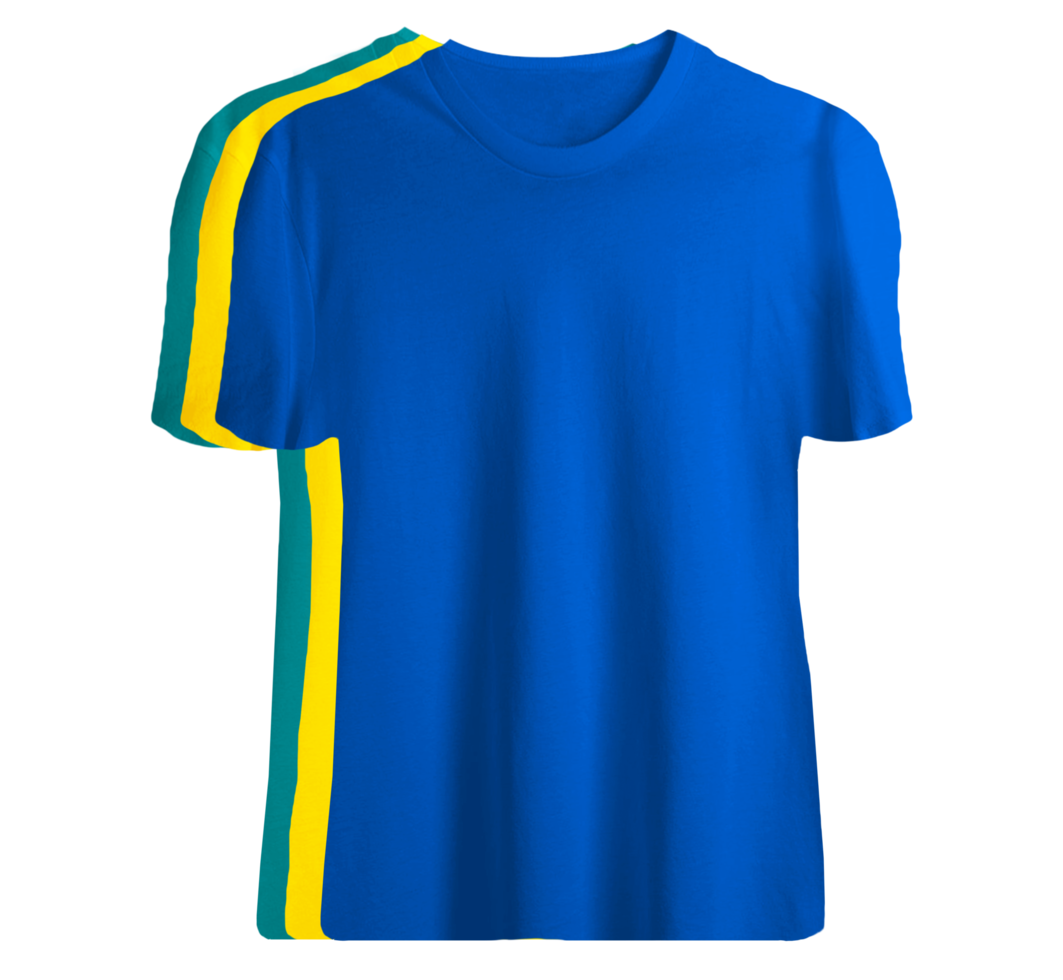 geïsoleerd blauw t-shirt png