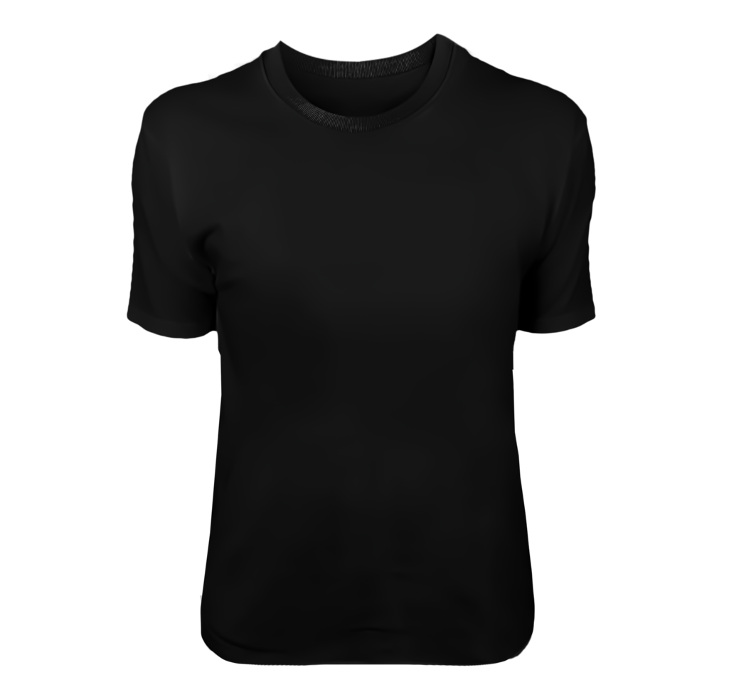 isolerat svart t-shirt png