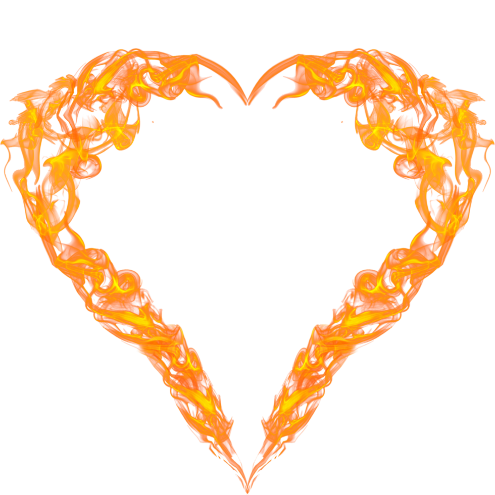 heart fire flame png