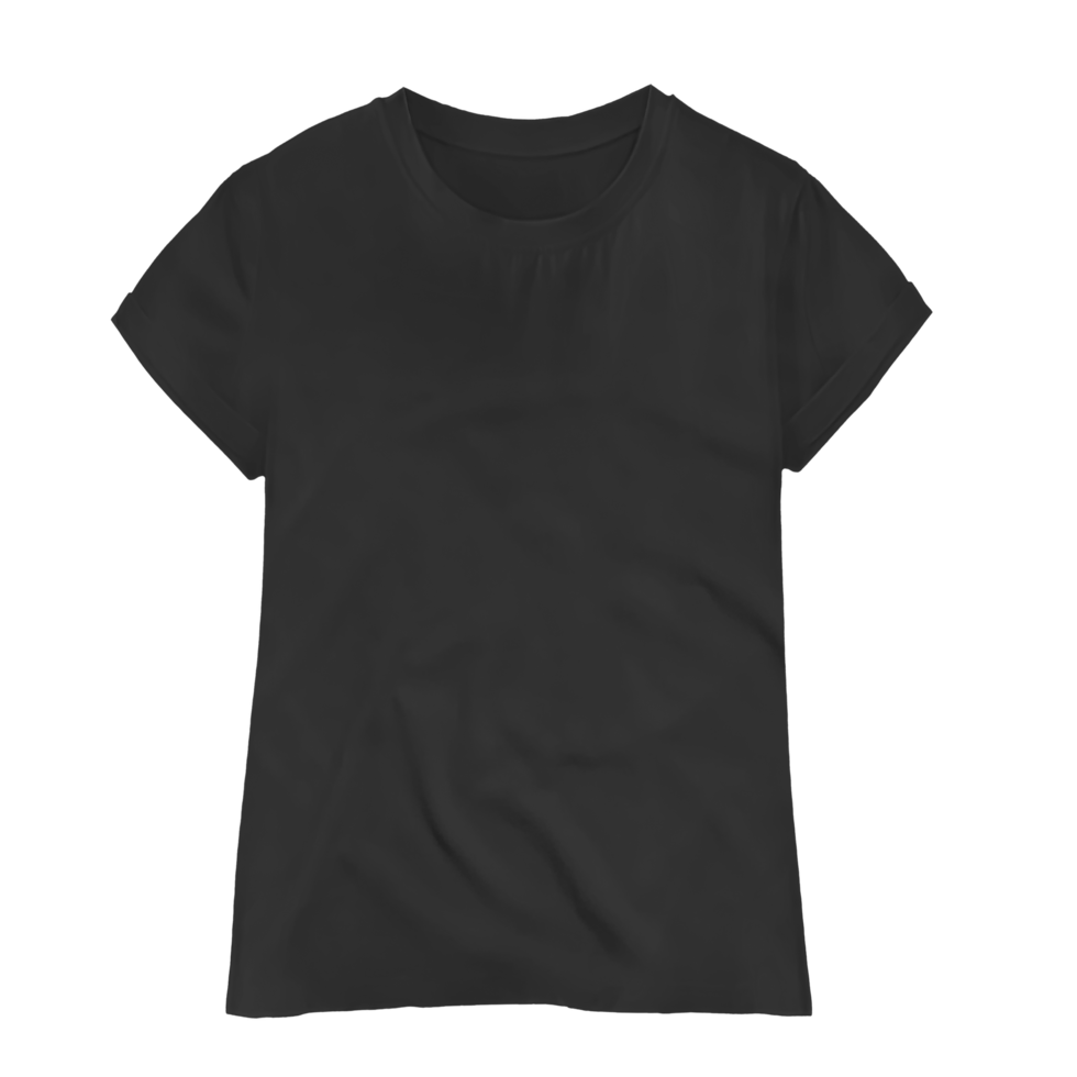 maquette de t-shirt noir png