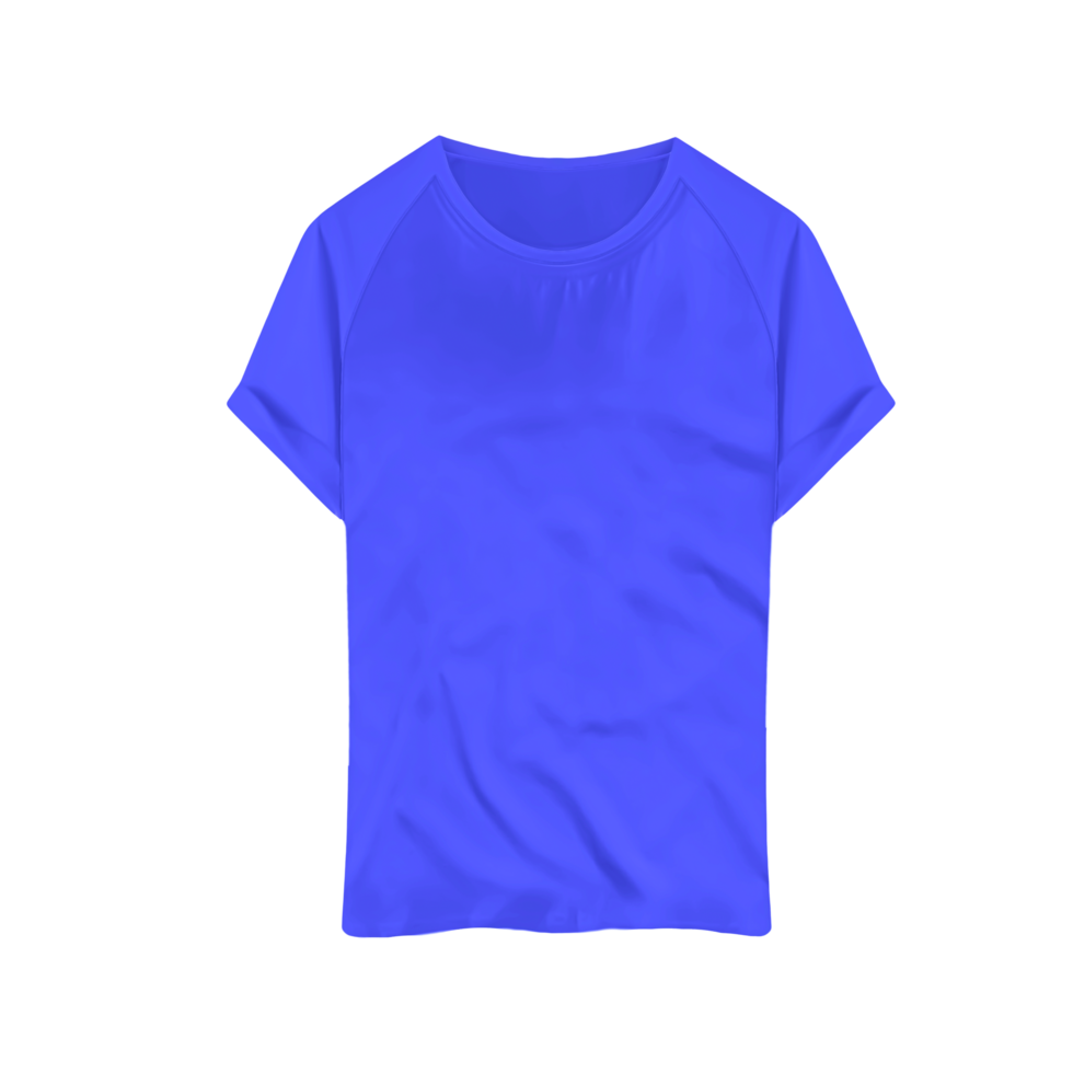 blue t shirt for mockup png