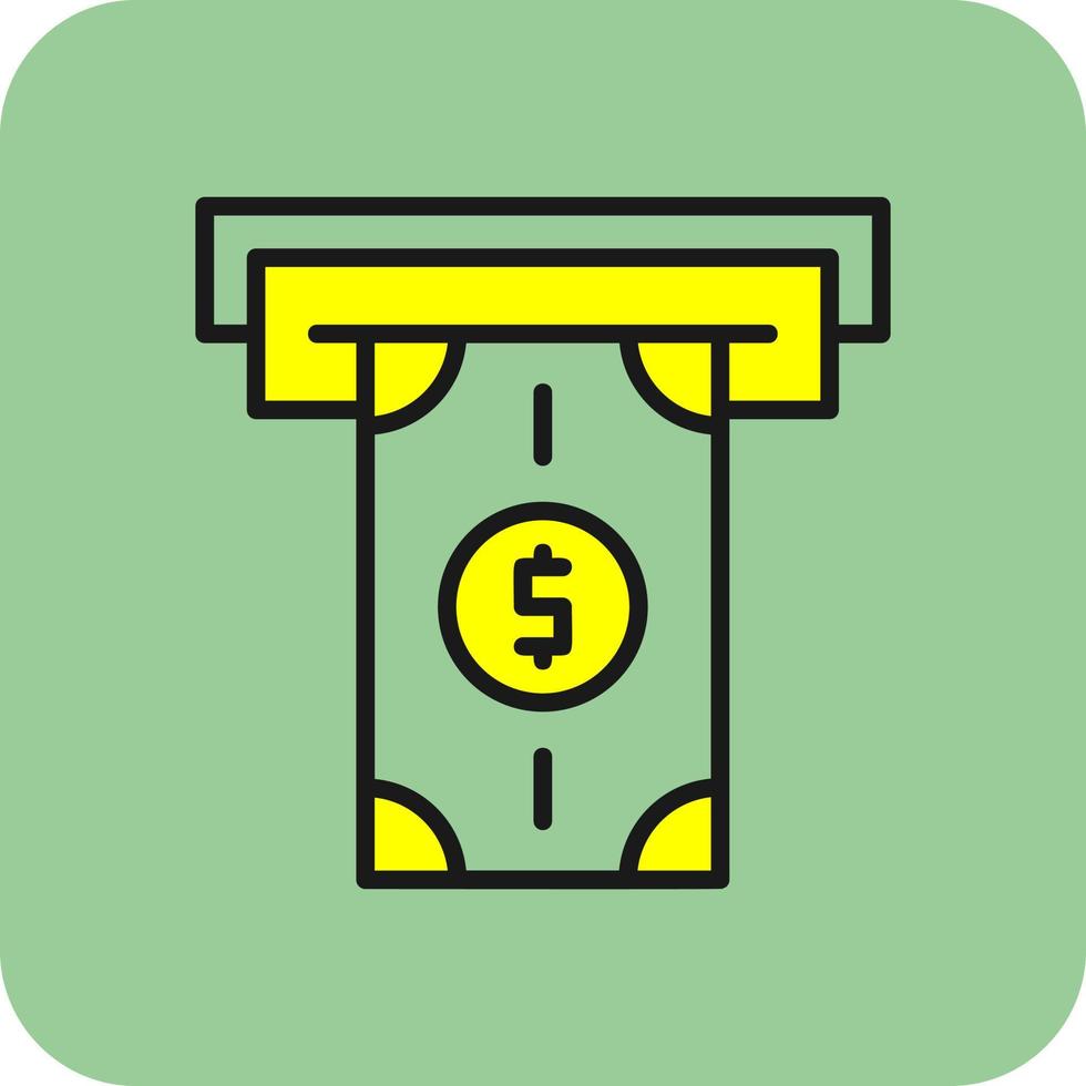 Money Withdrawal Vector Icon Design