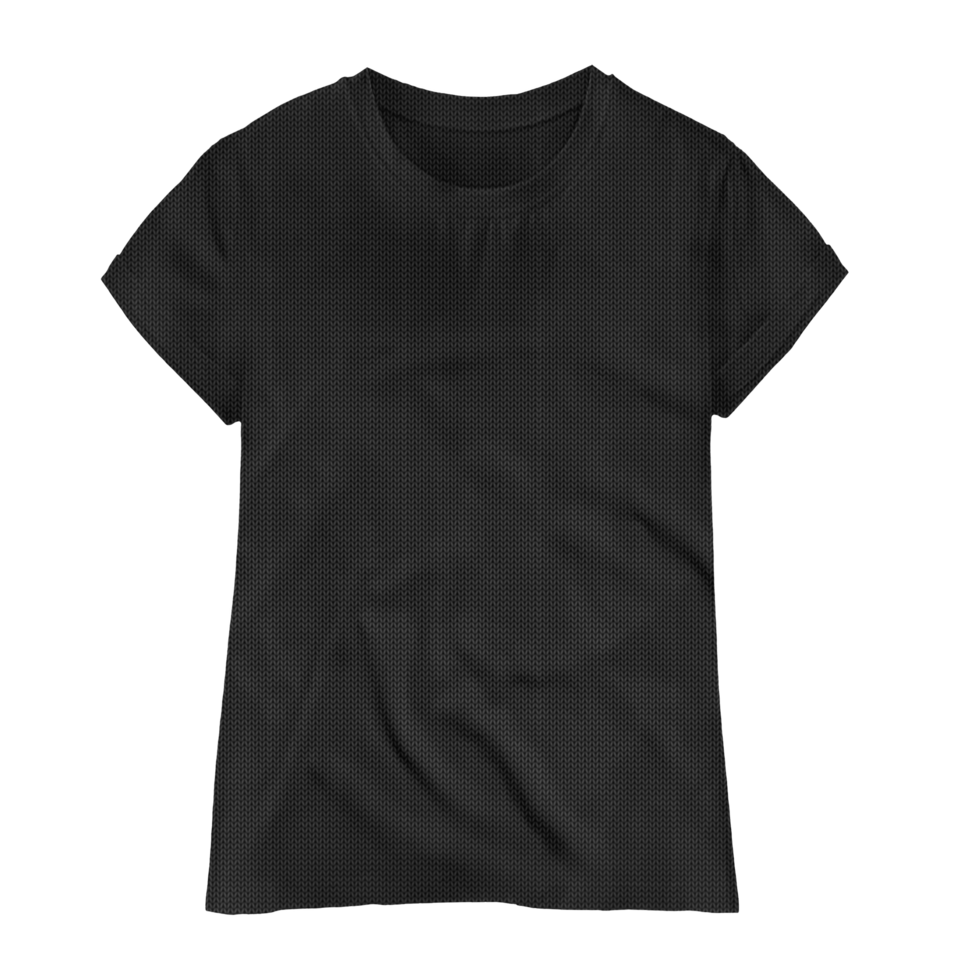 maquette de t-shirt noir png