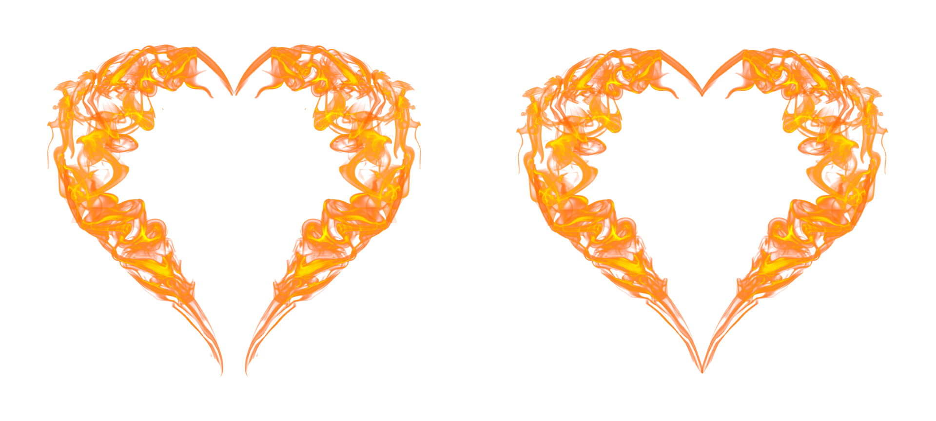 heart fire flame png
