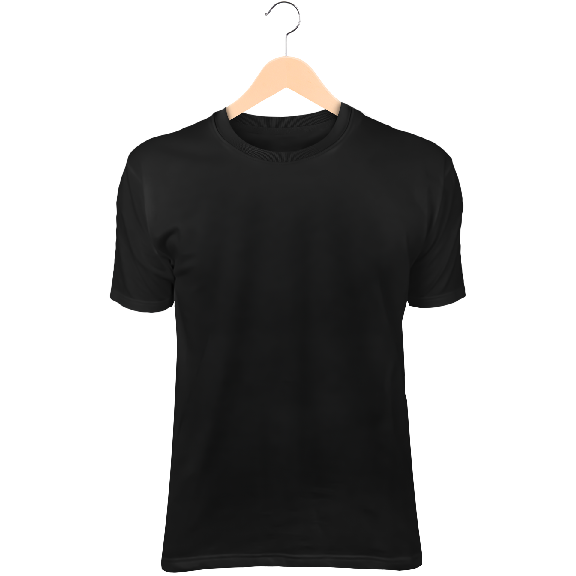 Isolated black t-shirt 21104122 PNG