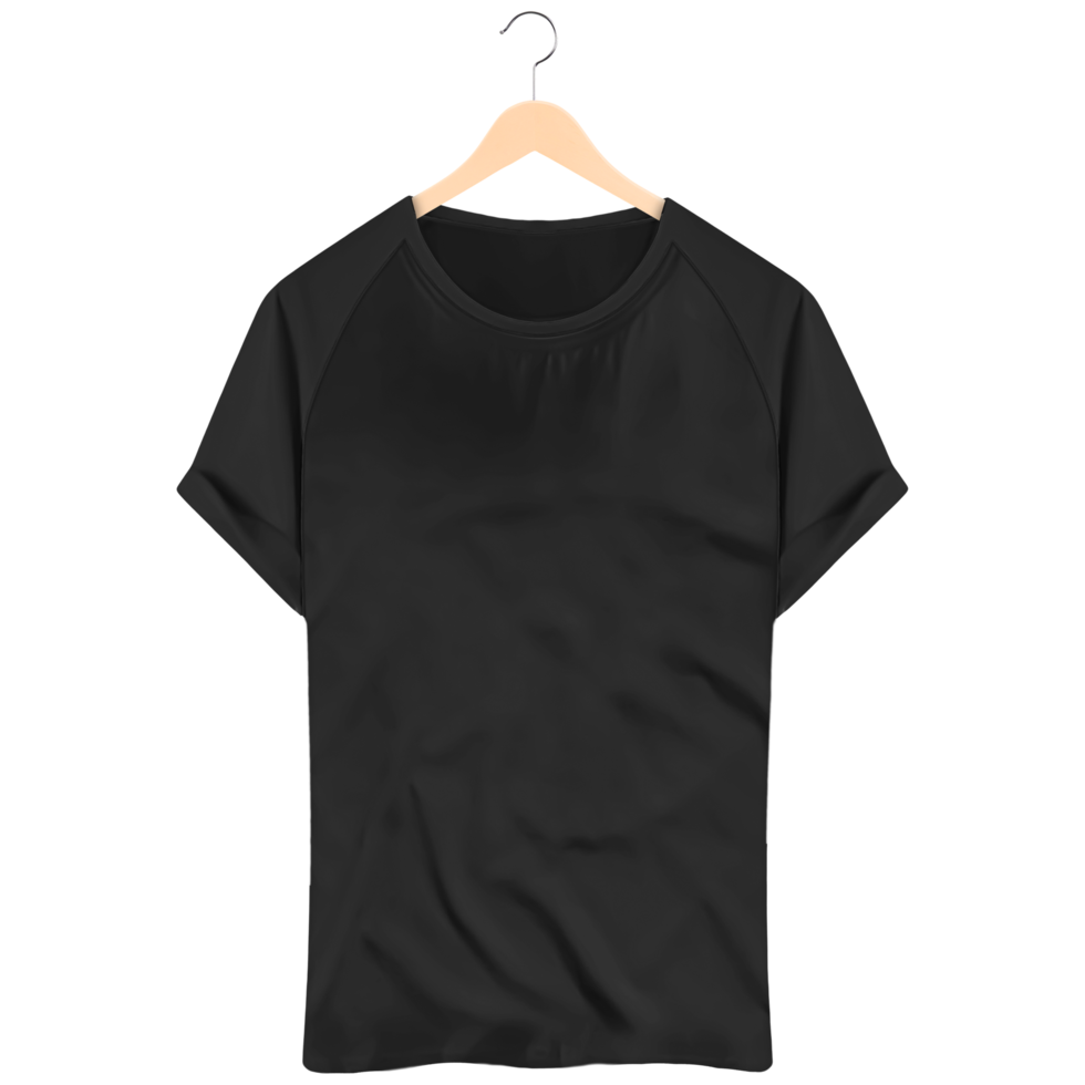 black transparent t-shirt png