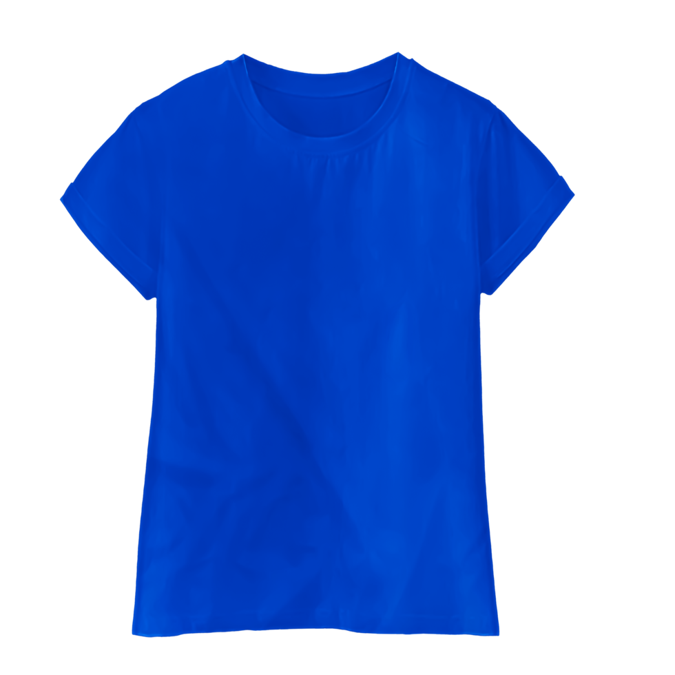 isoliertes blaues T-Shirt png