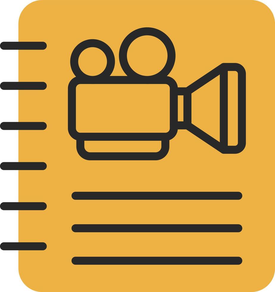 Screenplay Vector Icon Design