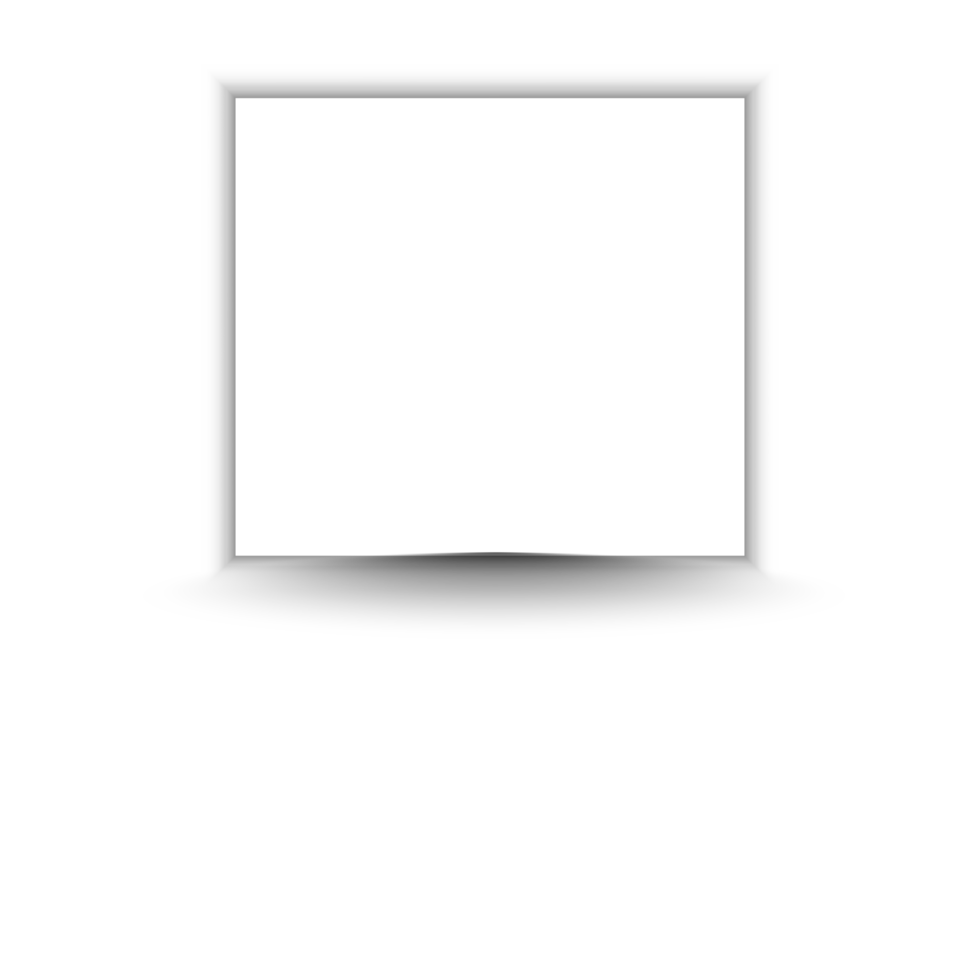 realistic square shadow frame png
