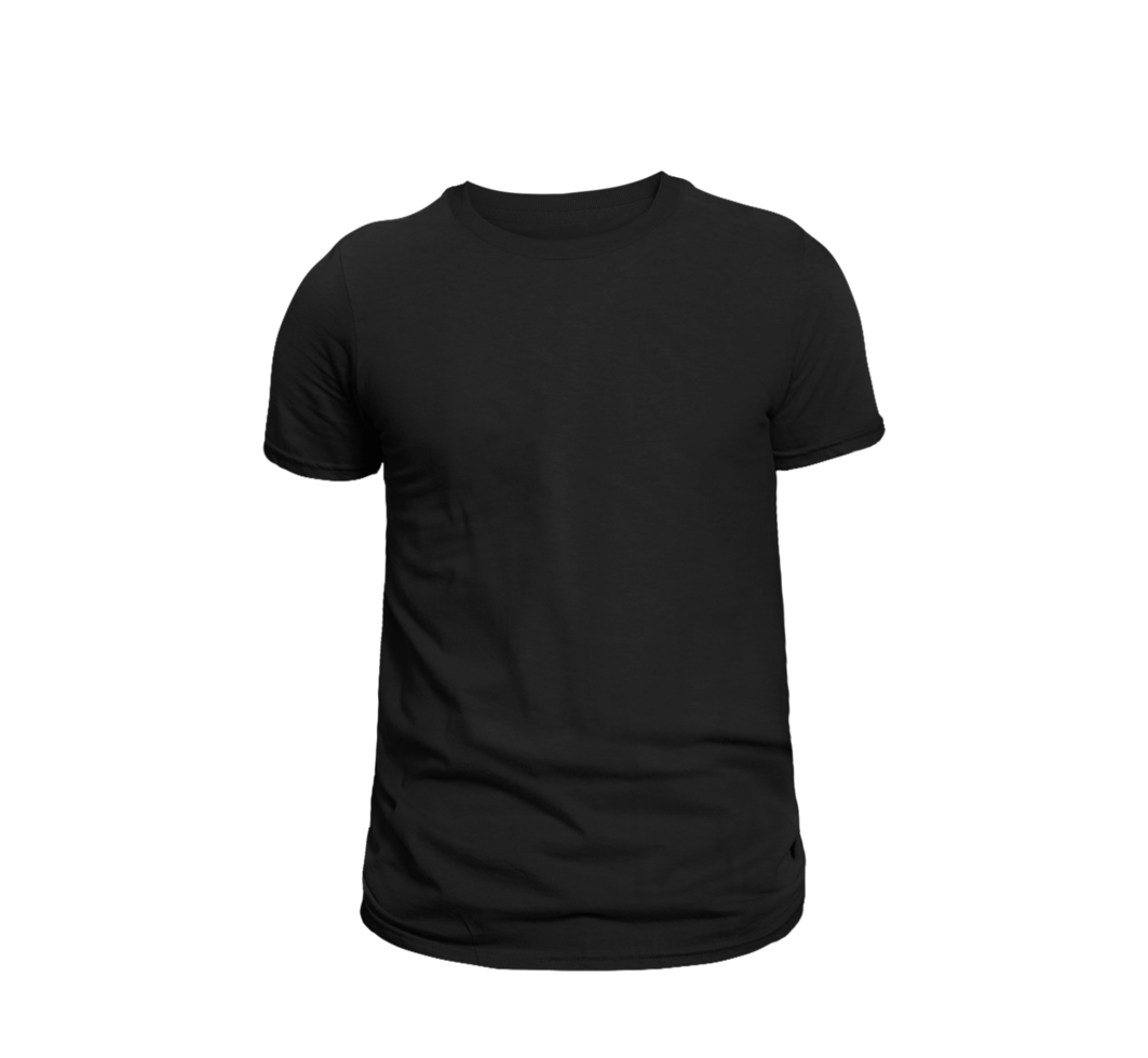 Isolated black t shirt png