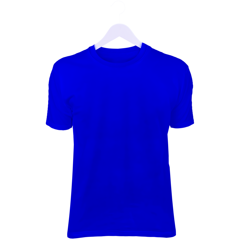 isolerade blå t-shirt png