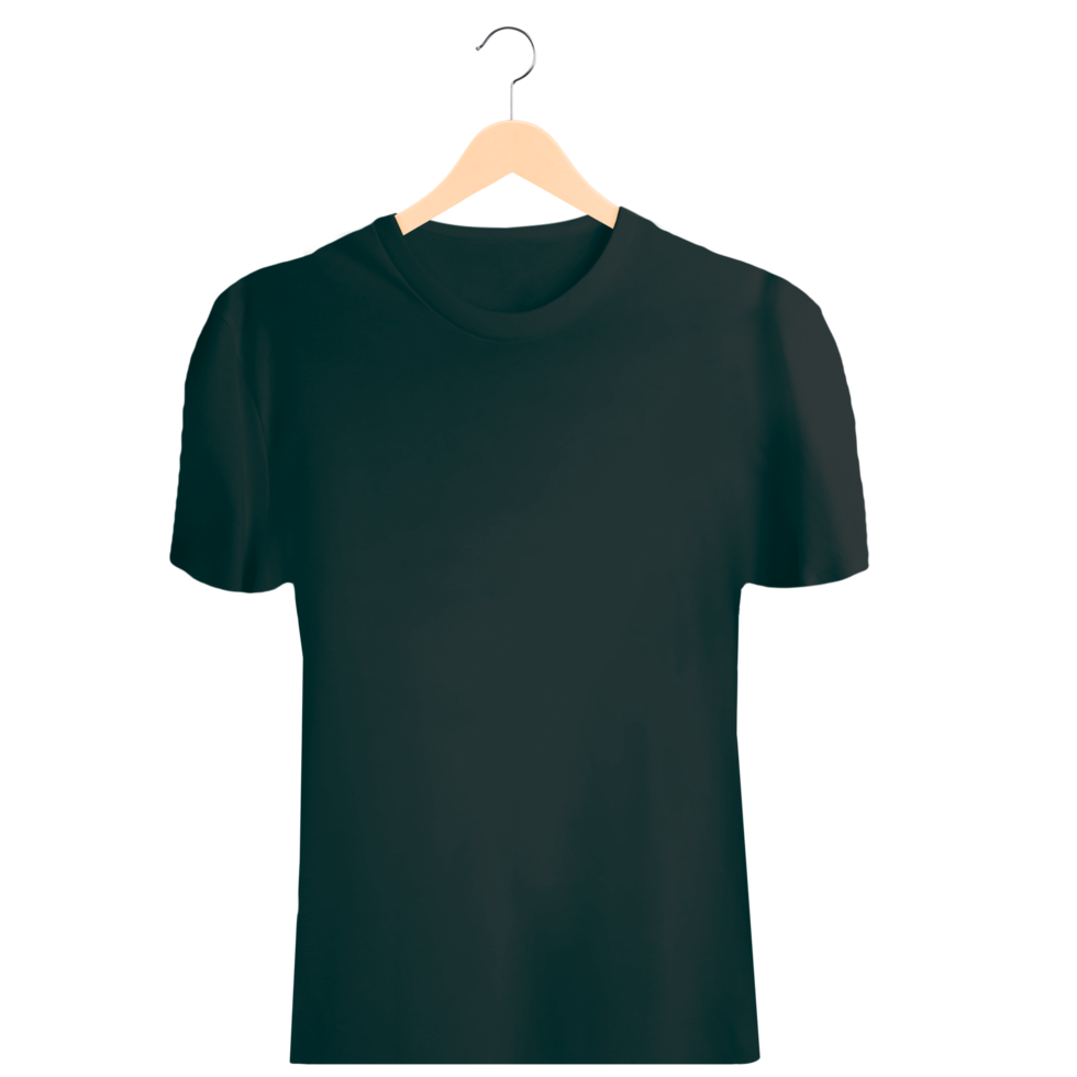 Isolated black t-shirt png