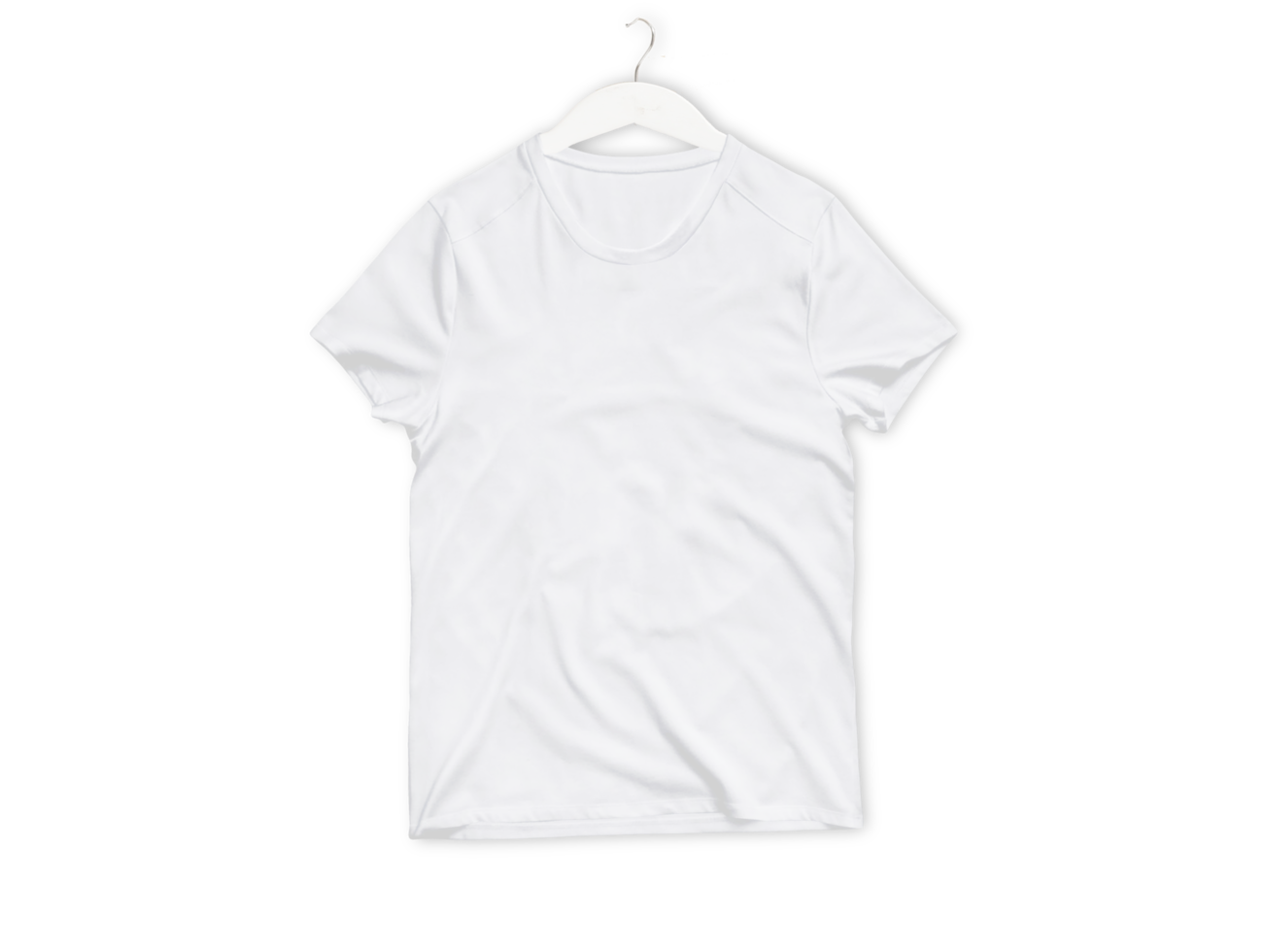 Isolated white t-shirt png