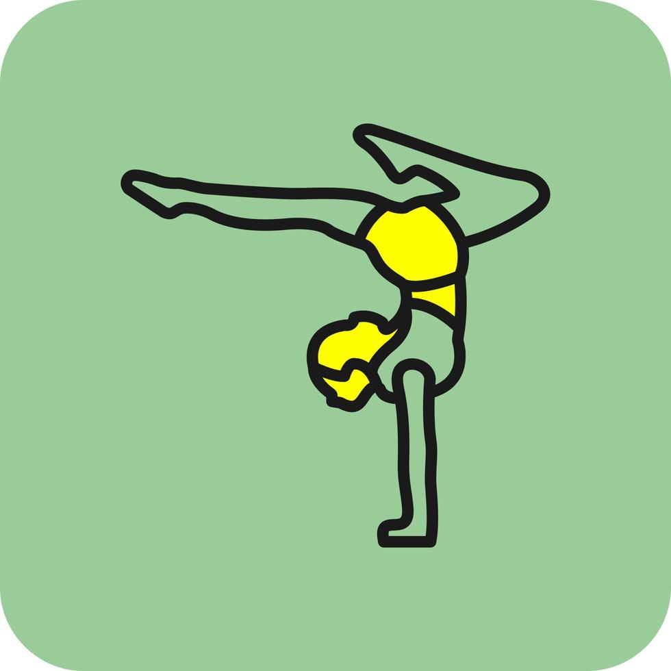 Acrobatic Vector Icon Design