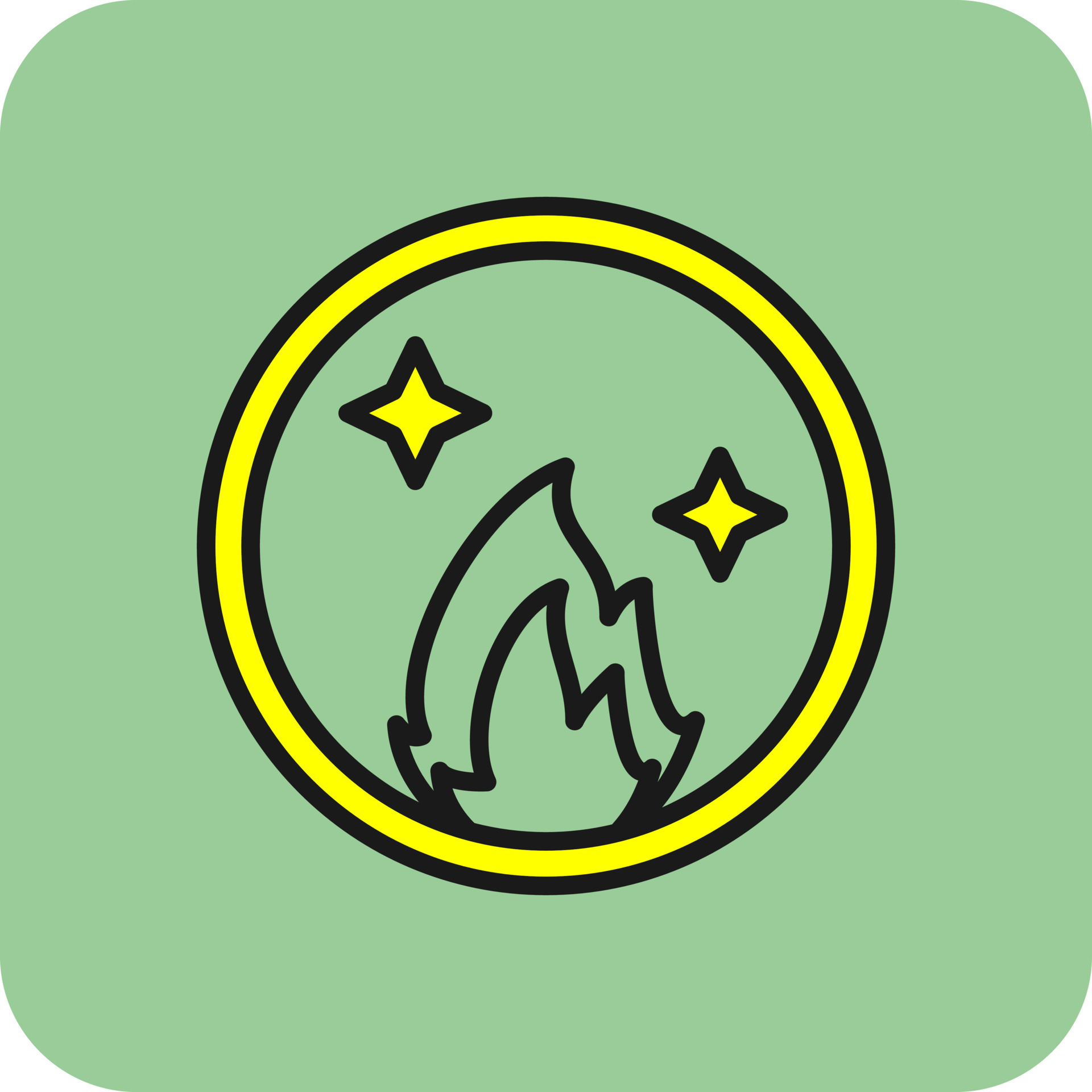 Ring Of Fire Vector Icon Design 21104865 Vector Art at Vecteezy