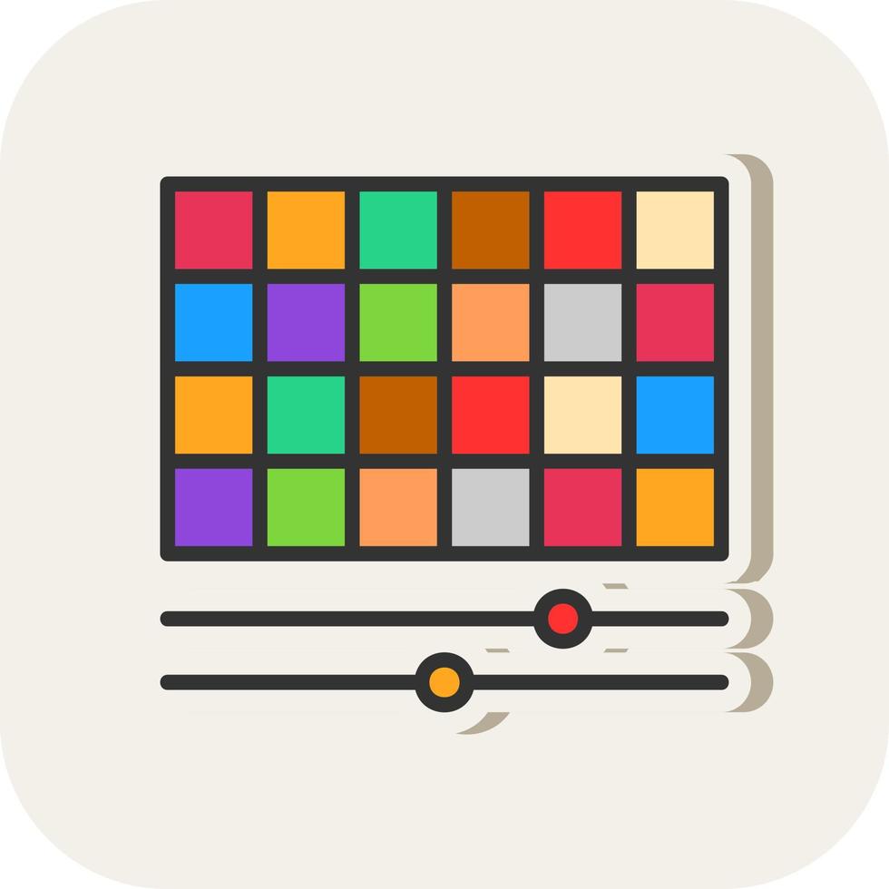 Color Adjustment Vector Icon Design
