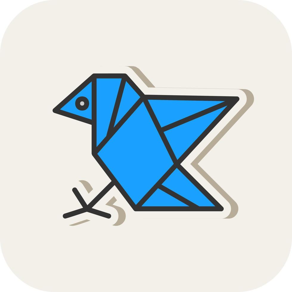 diseño de icono de vector de origami