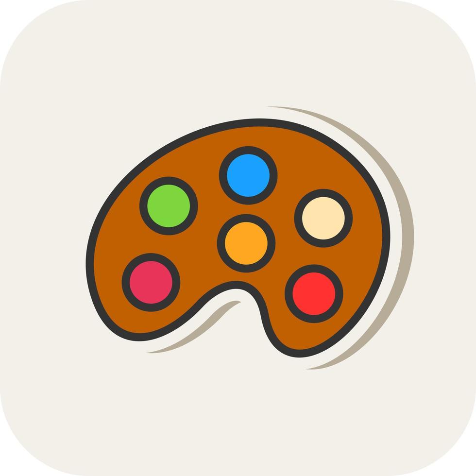Paint Palette Vector Icon Design