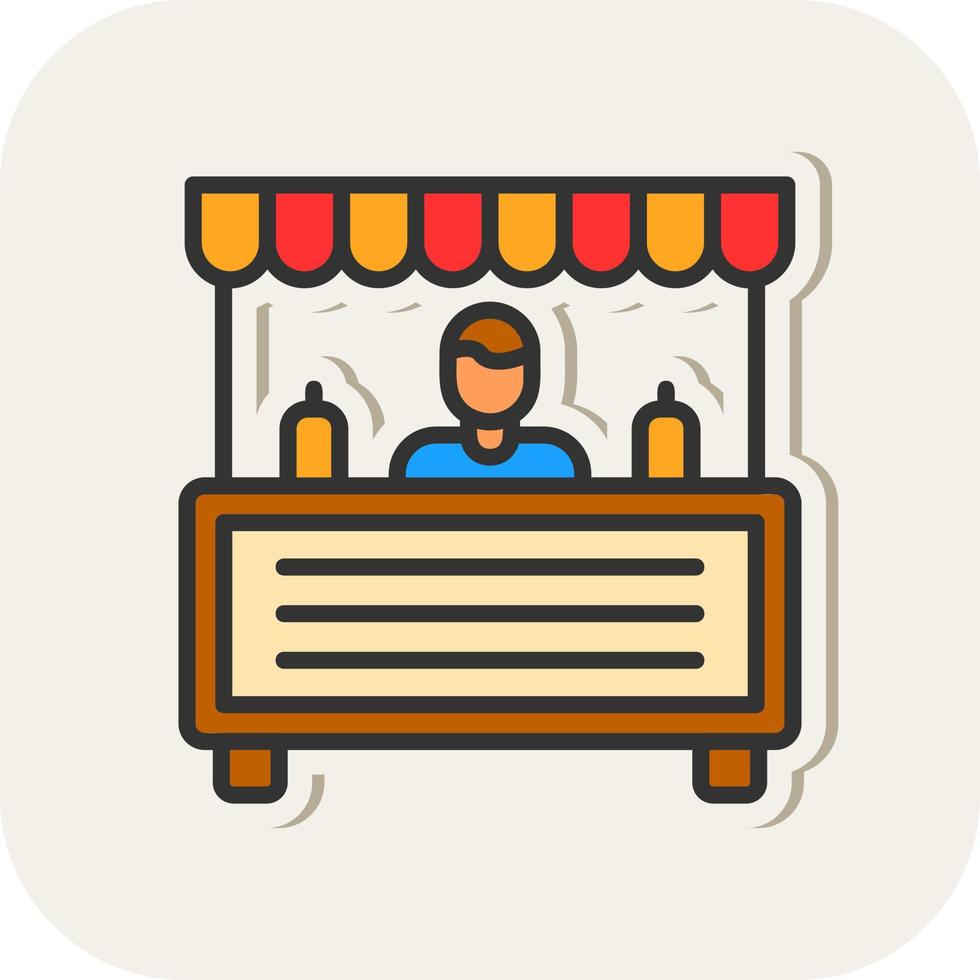 Booth Vector Icon Design