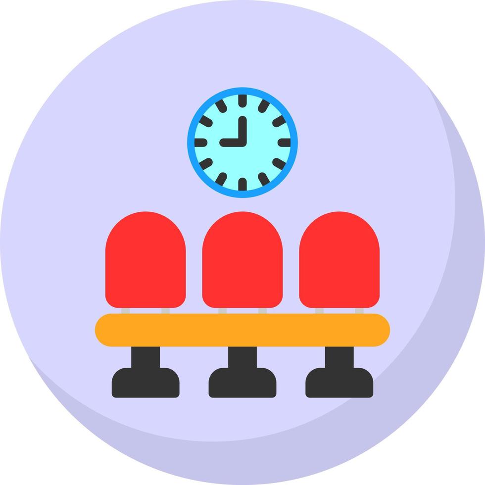 Waiting Room Vector Icon Design