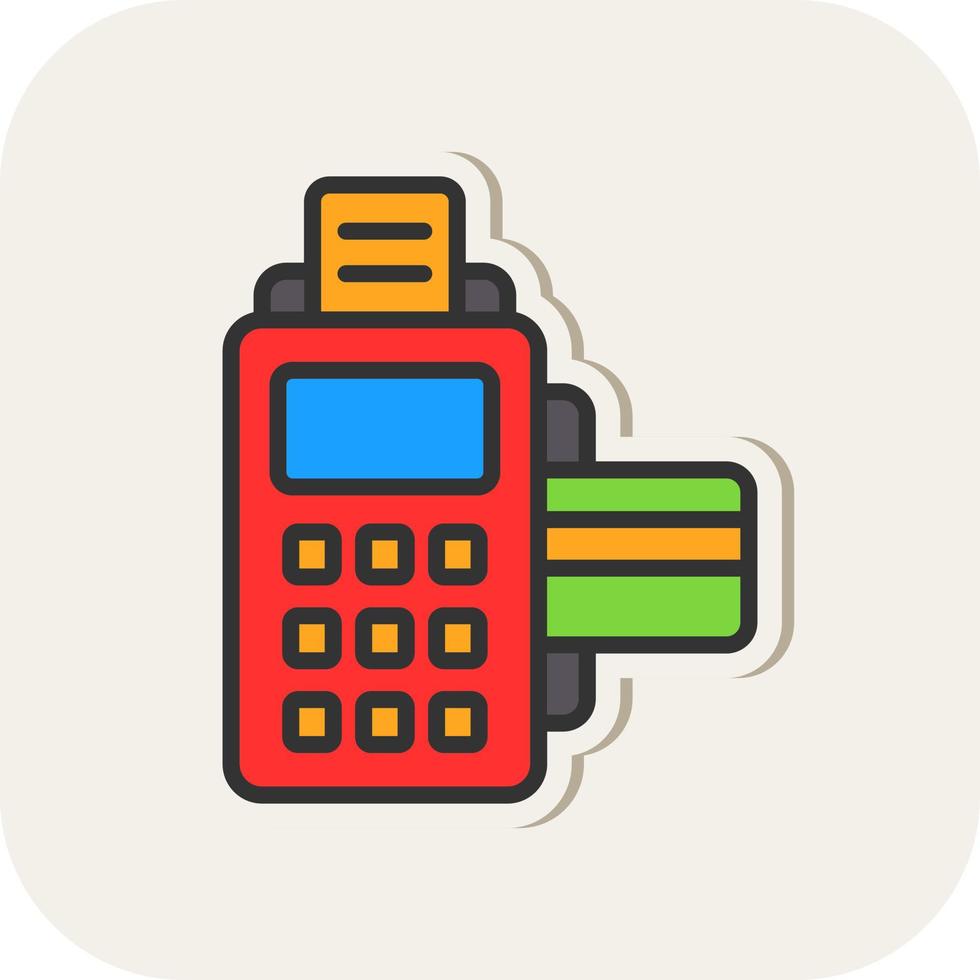 Cashier Machine Vector Icon Design