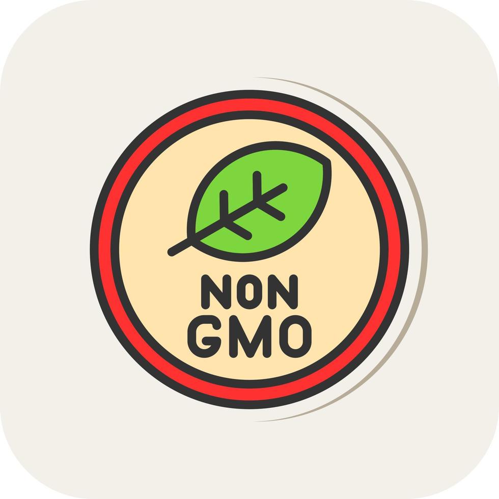 diseño de icono de vector no gmo