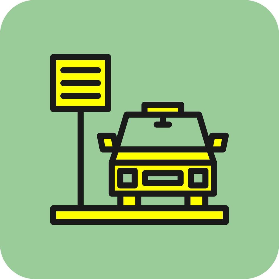 Taxi Vector Icon Design