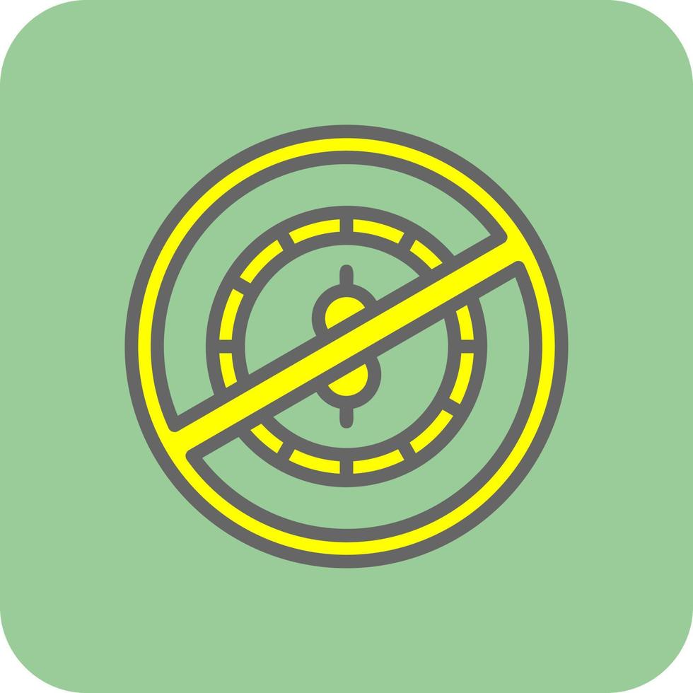 No Money Vector Icon Design