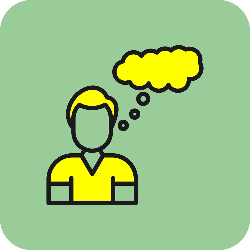 Thinking Vector Icon Design