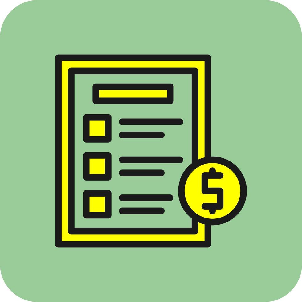 Invoice Vector Icon Design