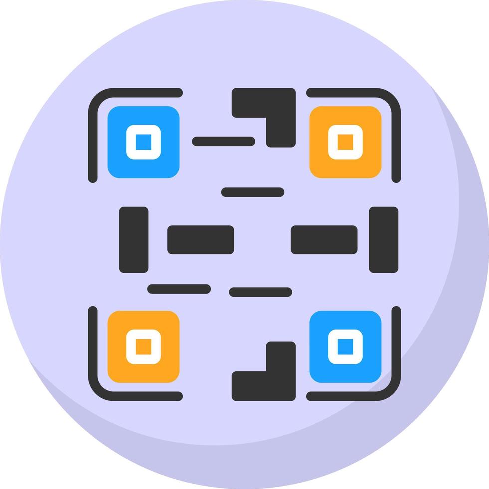 diseño de icono de vector de código qr