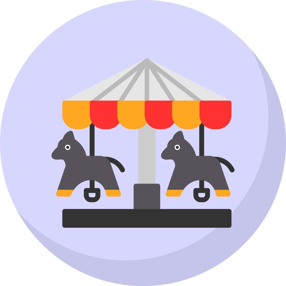 diseño de icono de vector de merry go round