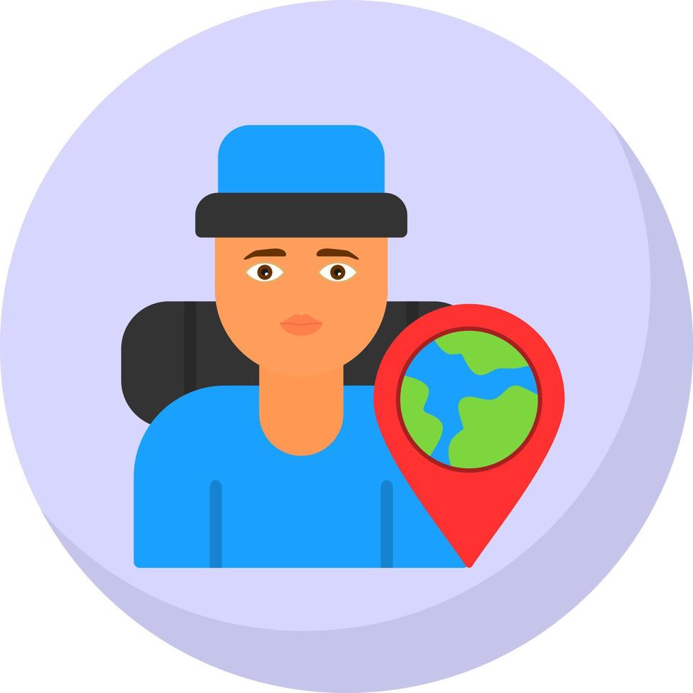 Traveler Vector Icon Design