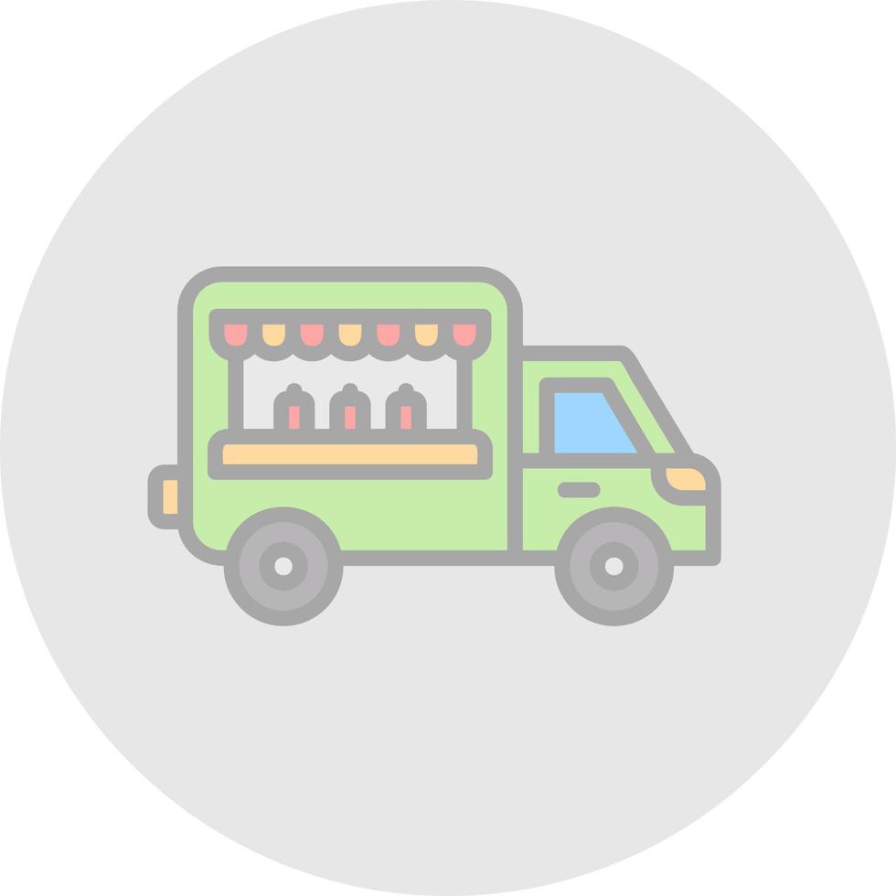 Food Truck Vector Icon Design