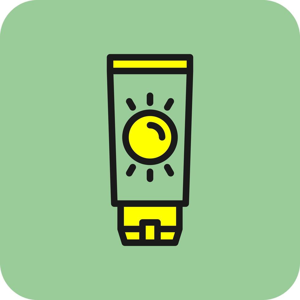 Sunblock Vector Icon Design