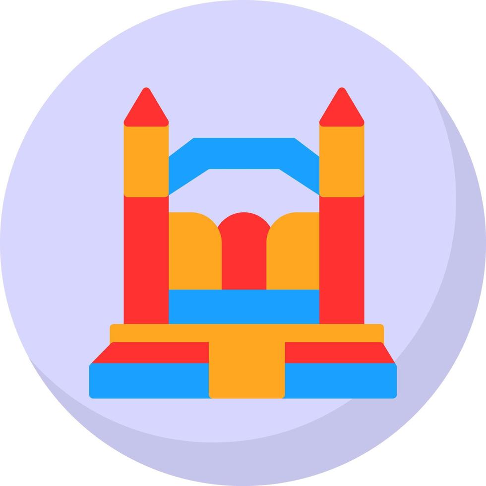 Bouncy Castle Vector Icon Design