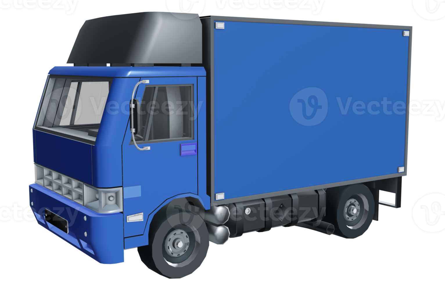 Delivery truck van high quality 3d rendar png