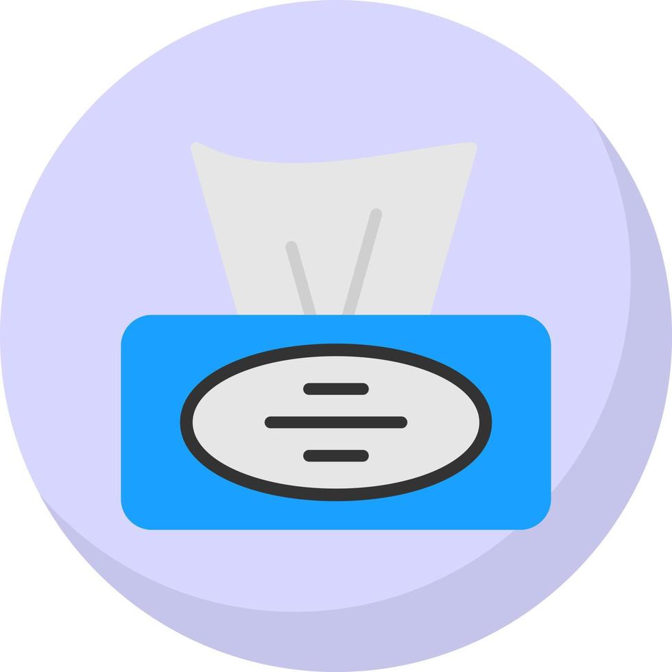 Tissue Box Vector Icon Design