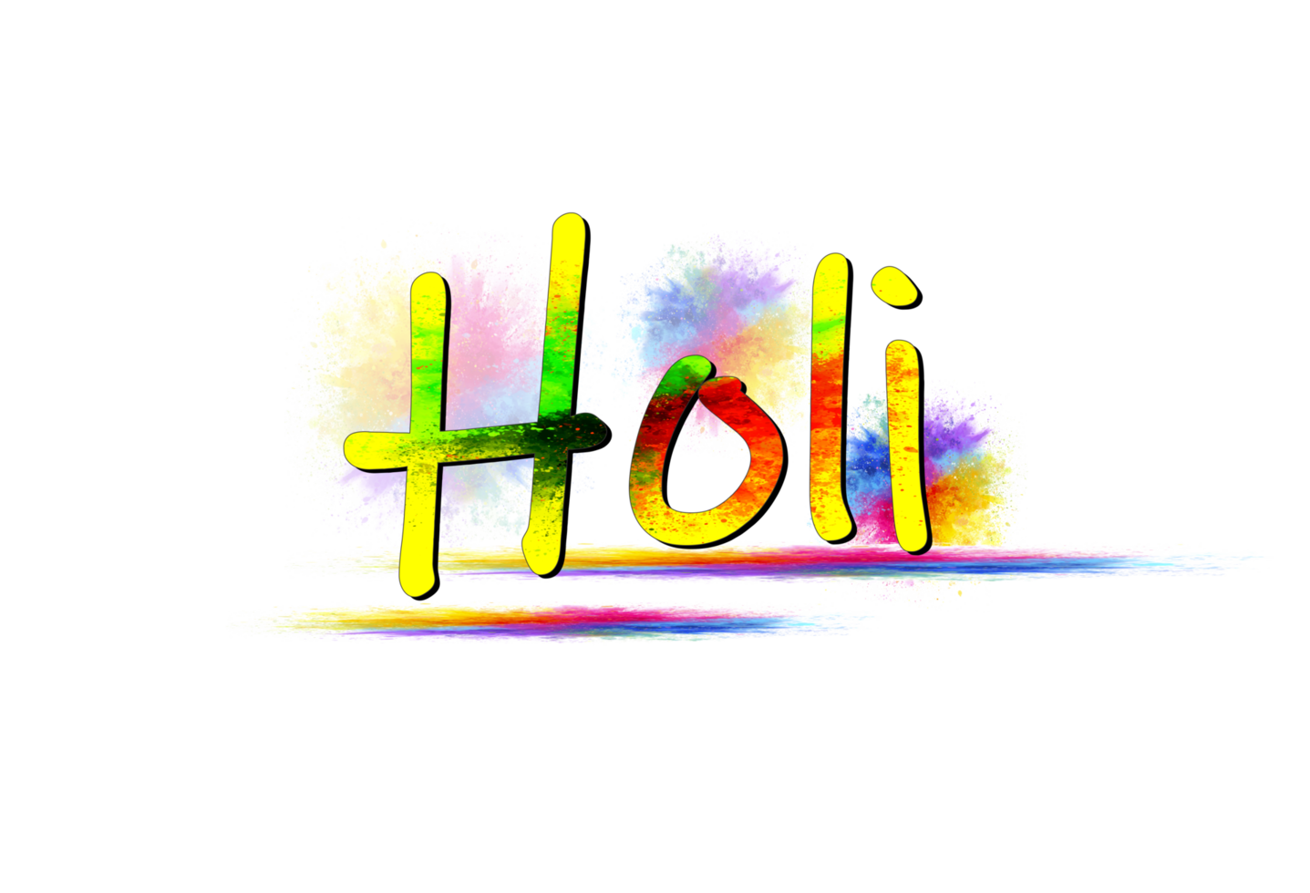 feliz holi png texto