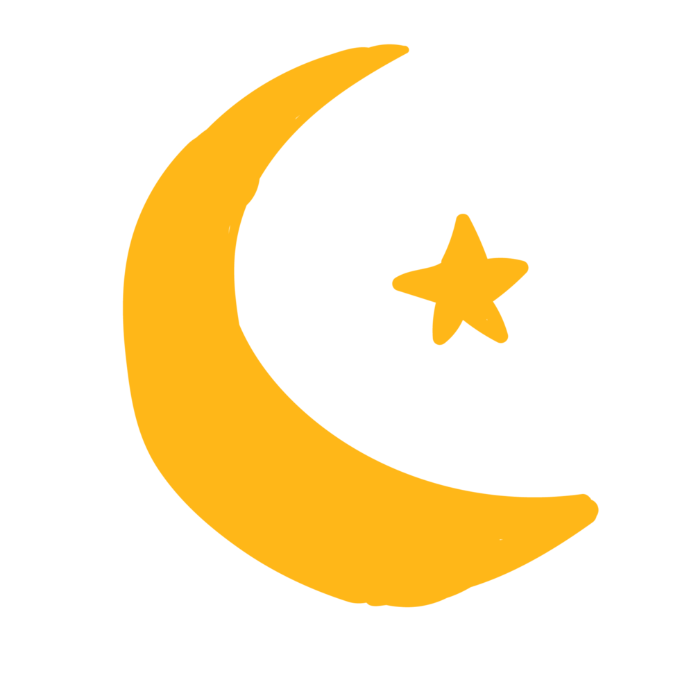 ramadan kareem moon elements png