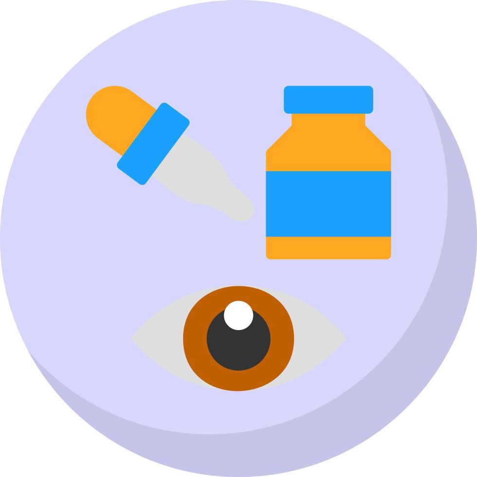 Eye Drops Vector Icon Design